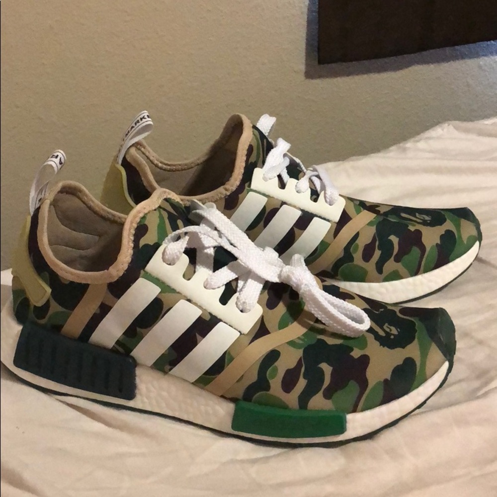 Adidas x bape nmd size 9